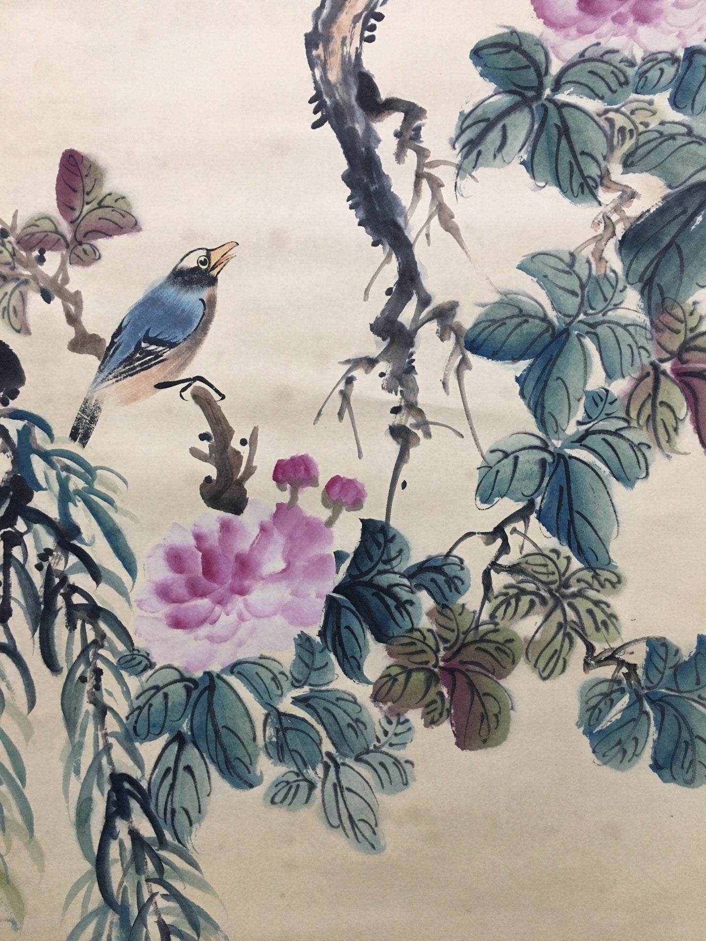 顏伯龍四條屏花鳥畫 - 九州墨閣