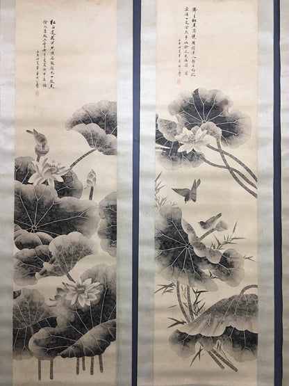 胡公壽四條屏花鳥畫 - 九州墨閣