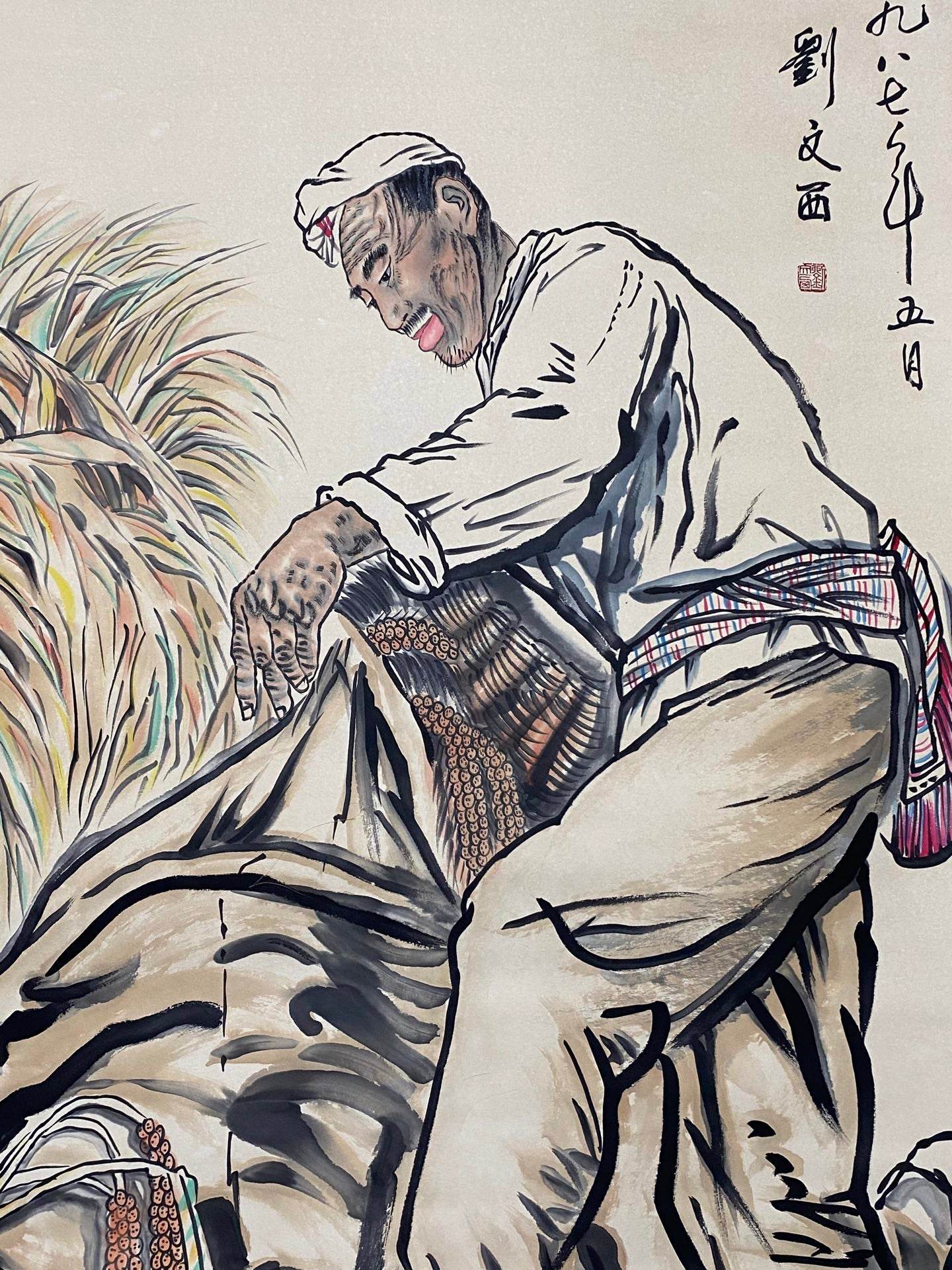 劉文西中堂人物畫 - 九州墨閣