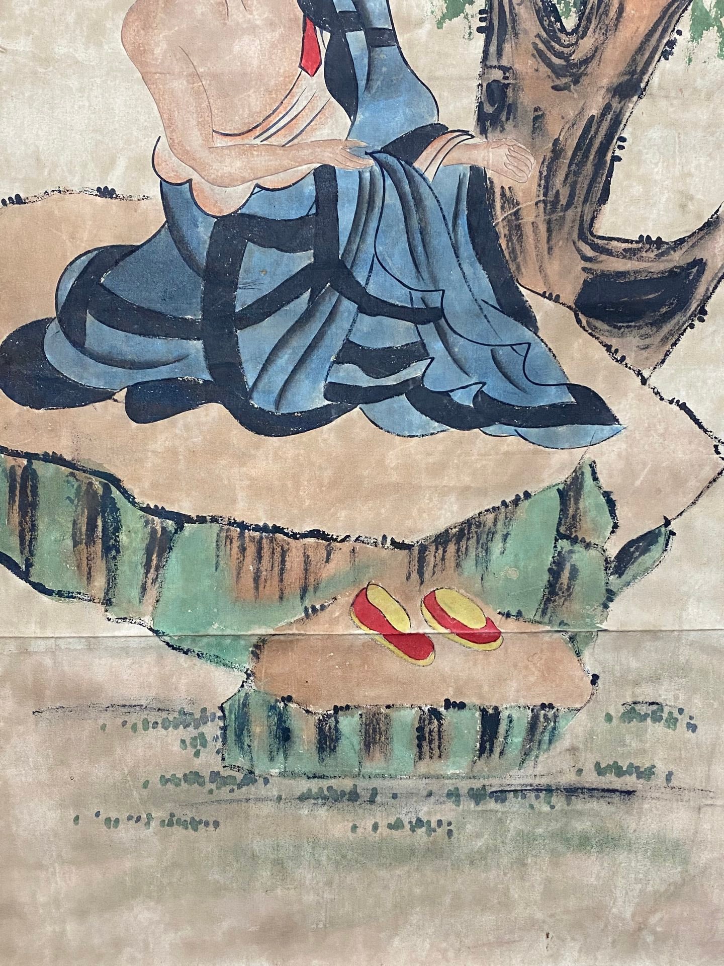 丁觀鵬中堂羅漢畫
