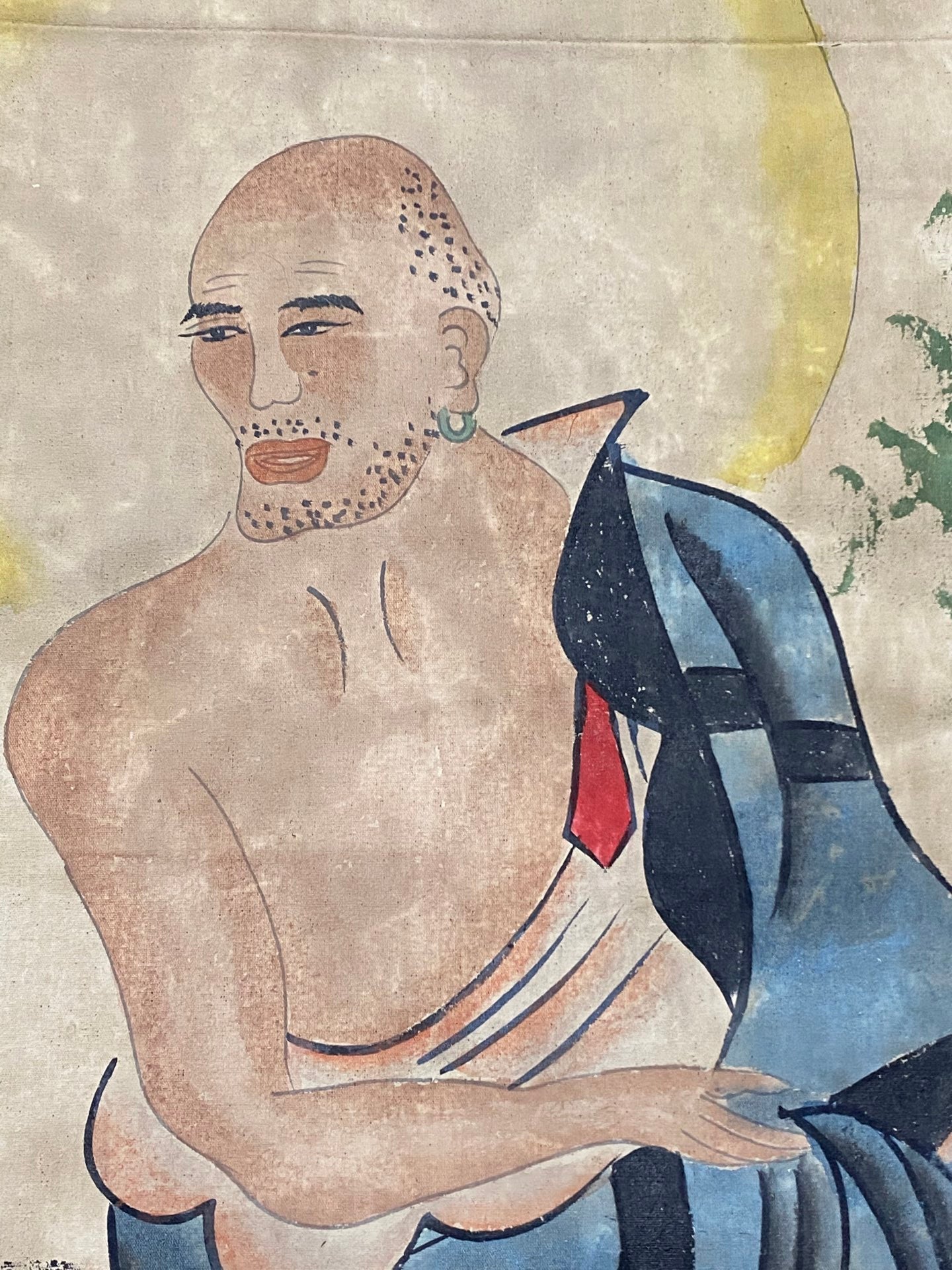 丁觀鵬中堂羅漢畫