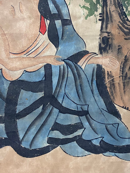 丁觀鵬中堂羅漢畫