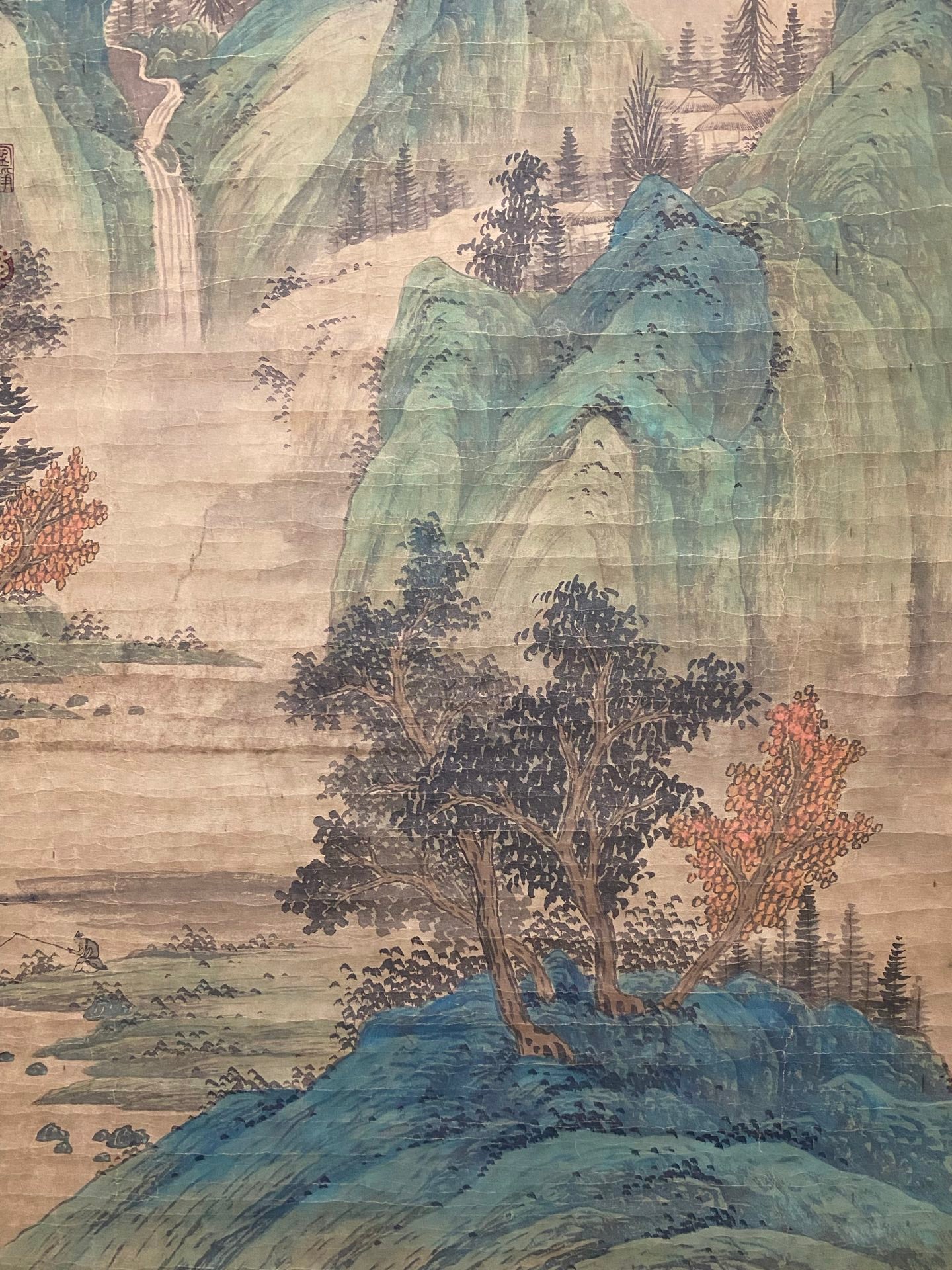 文征明中堂山水畫