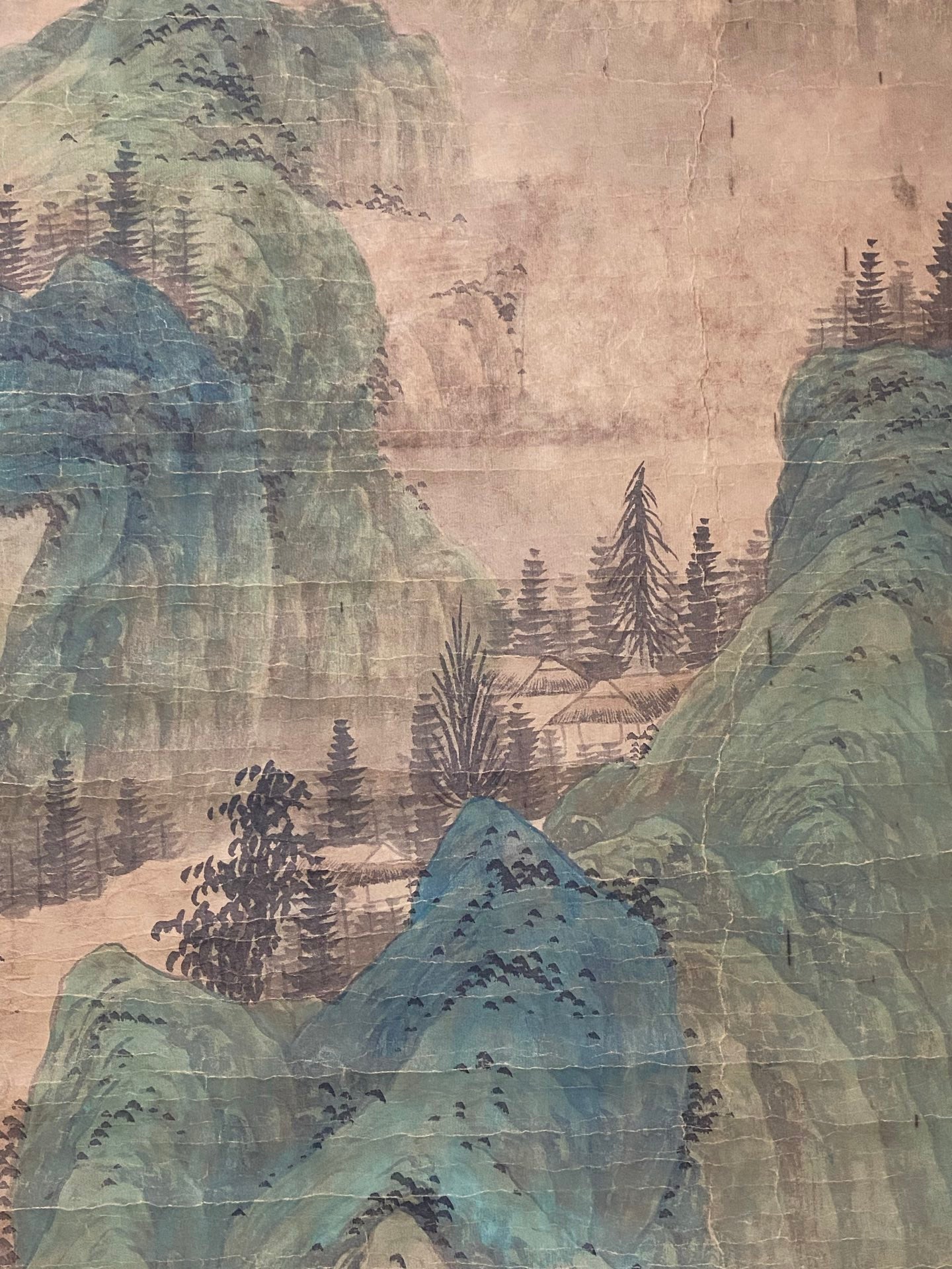 文征明中堂山水畫