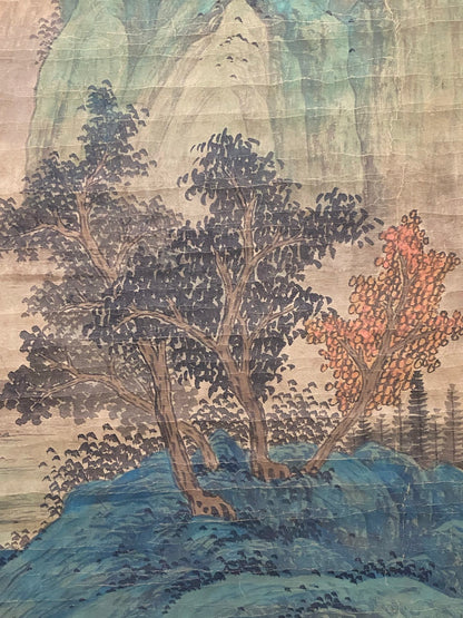 文征明中堂山水畫