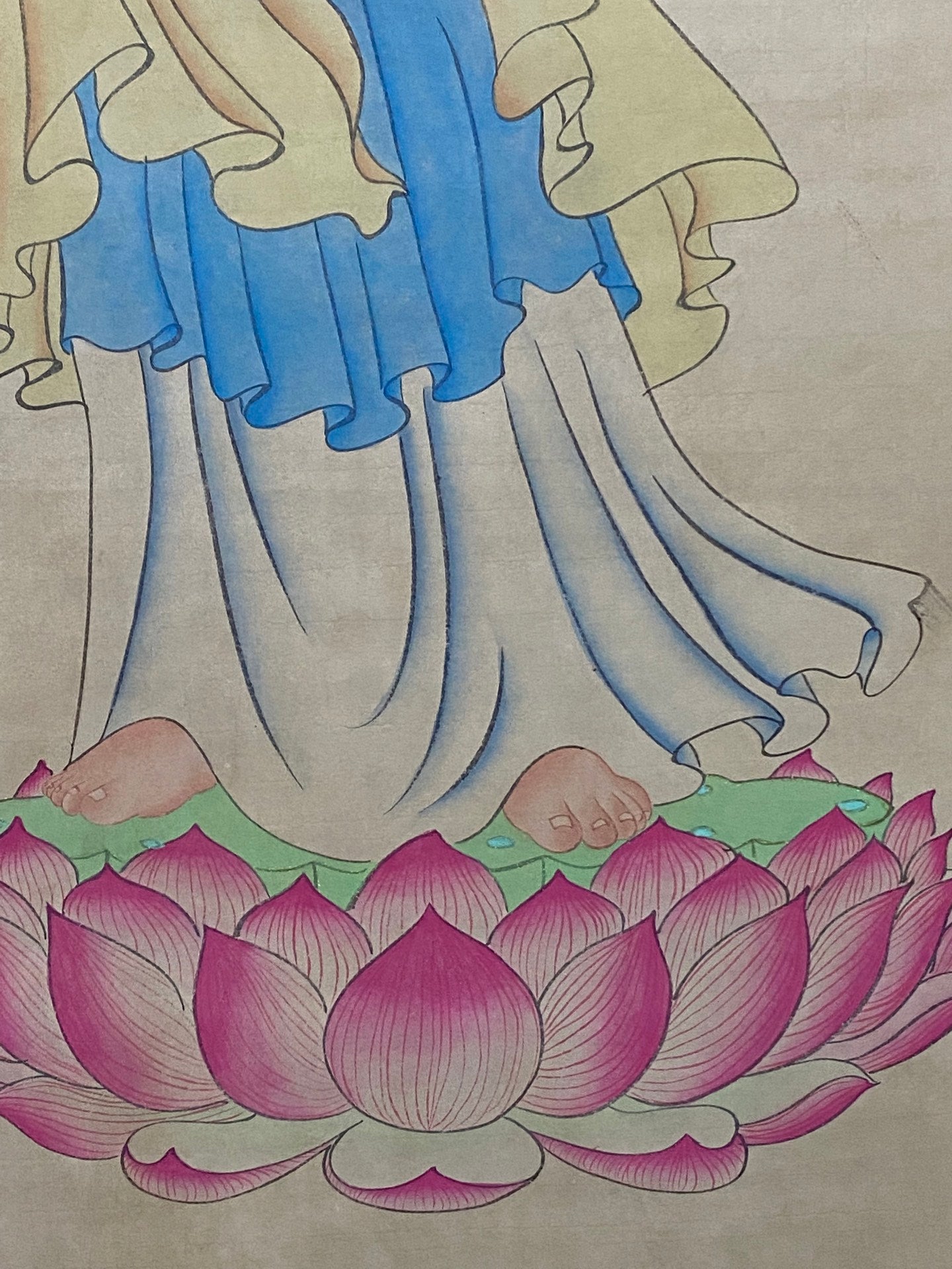 張大千中堂佛像畫
