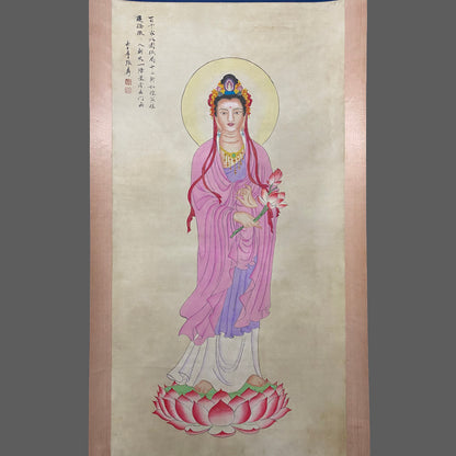 張大千中堂佛像畫