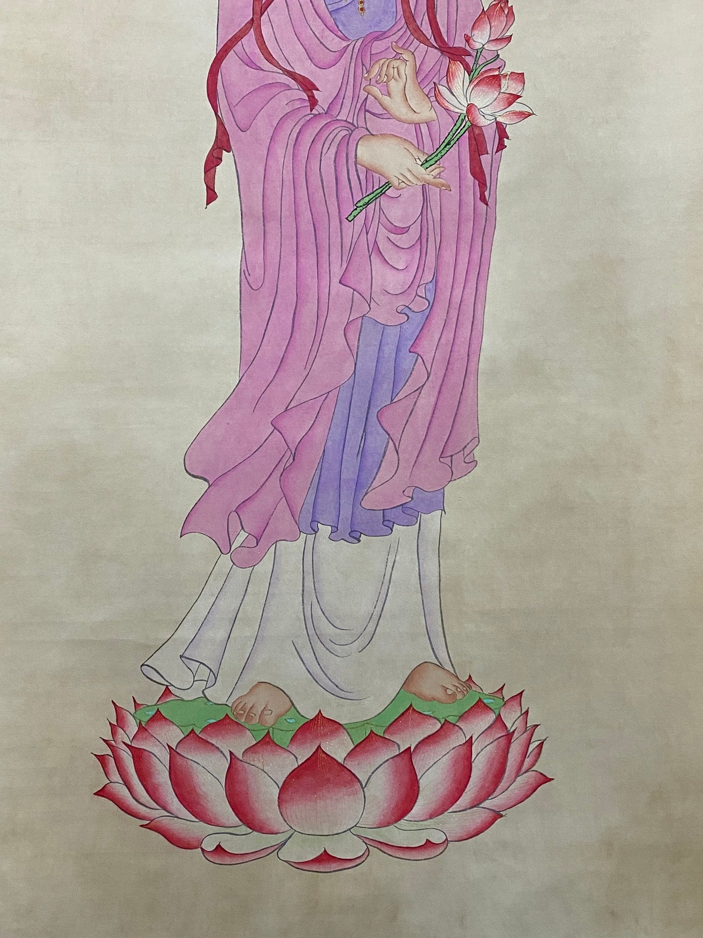張大千中堂佛像畫