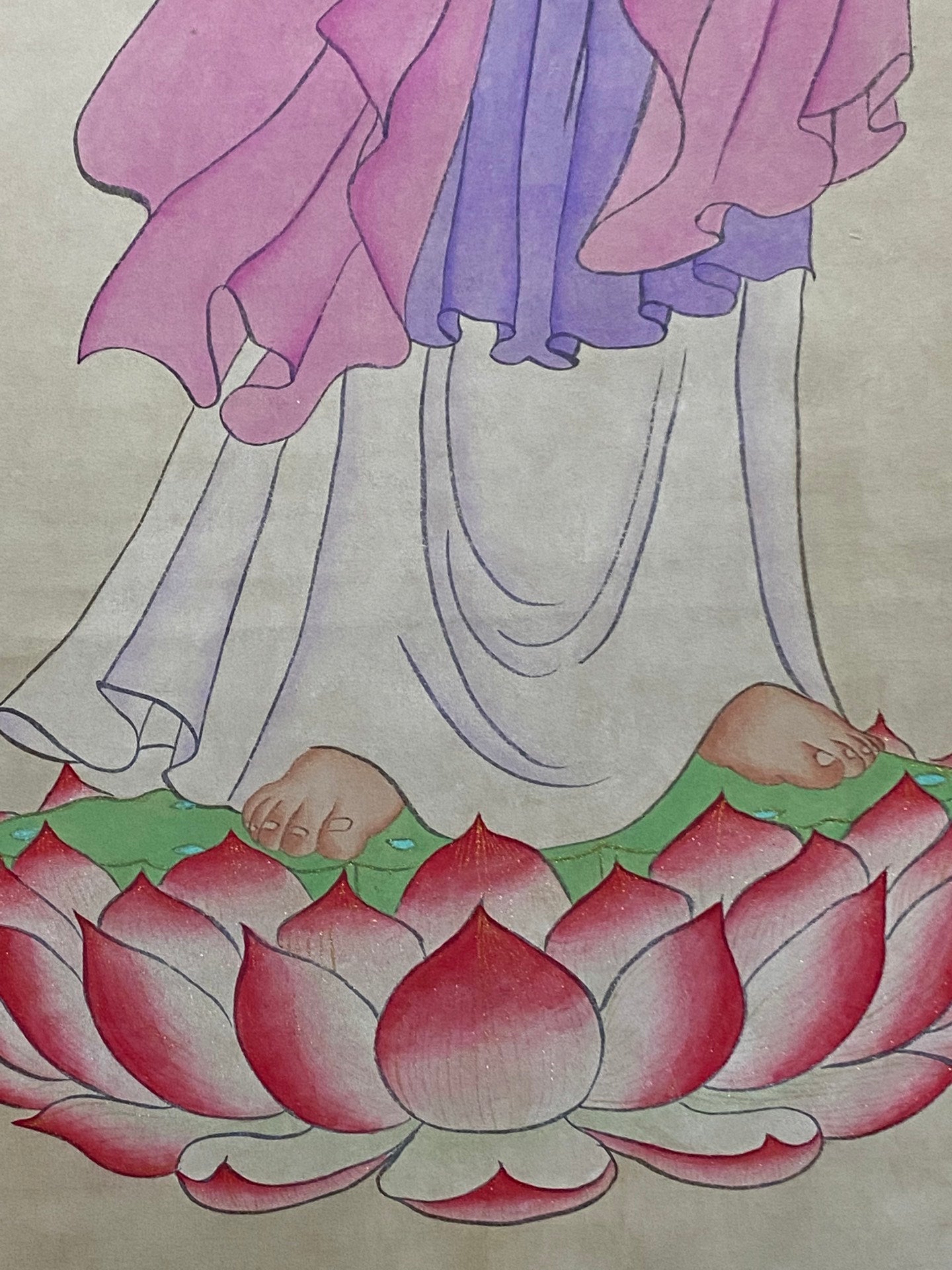 張大千中堂佛像畫
