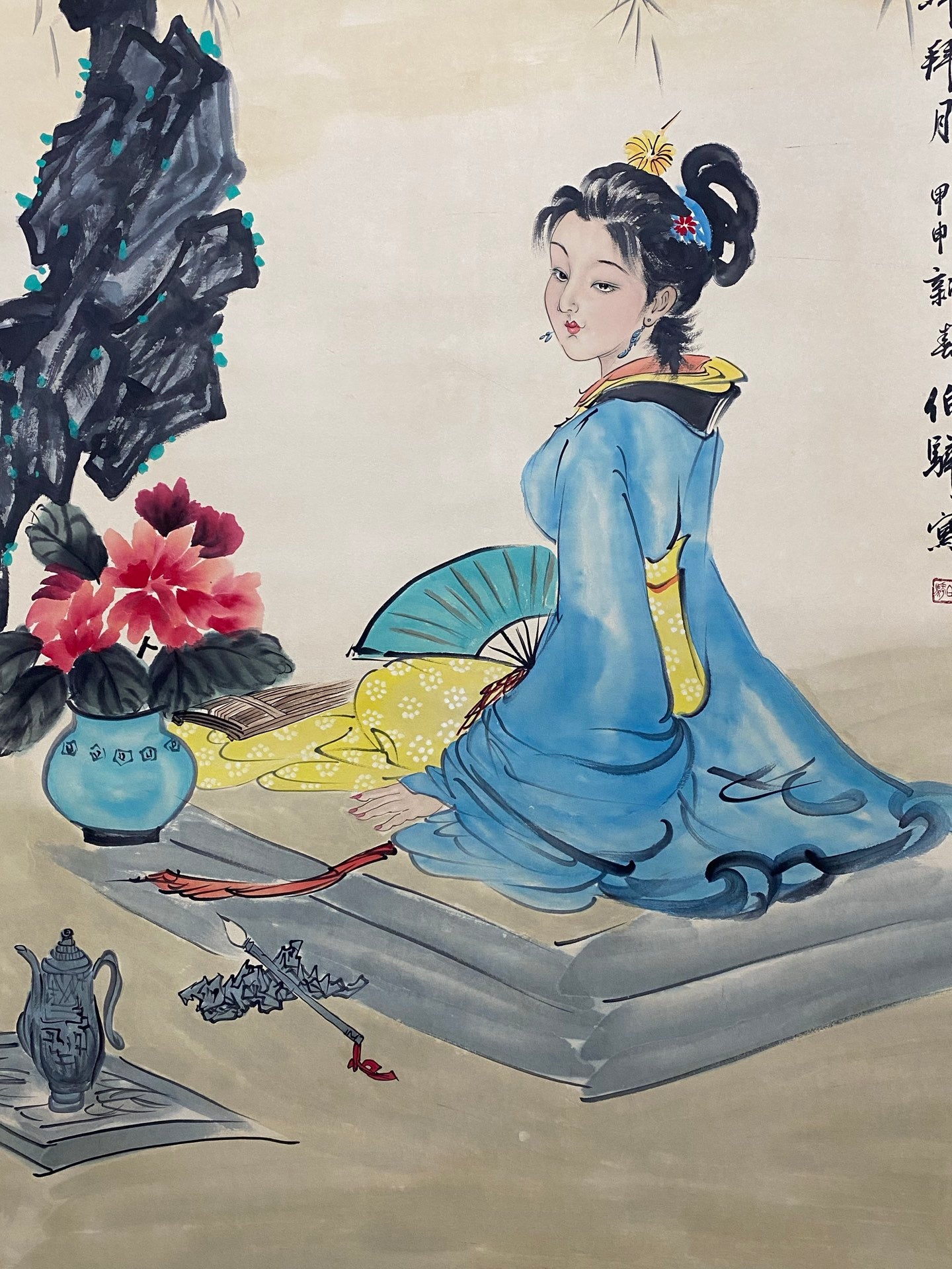 白伯骅中堂花鳥畫