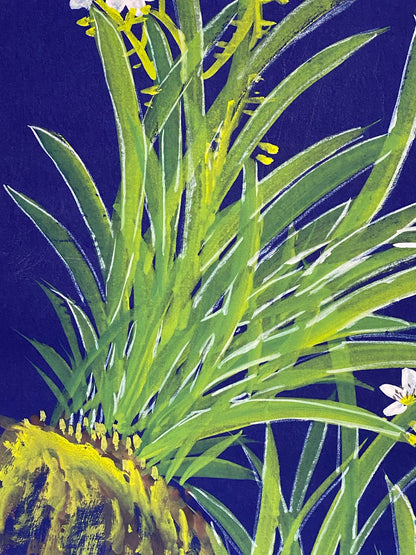 齊白石中堂蘭花畫