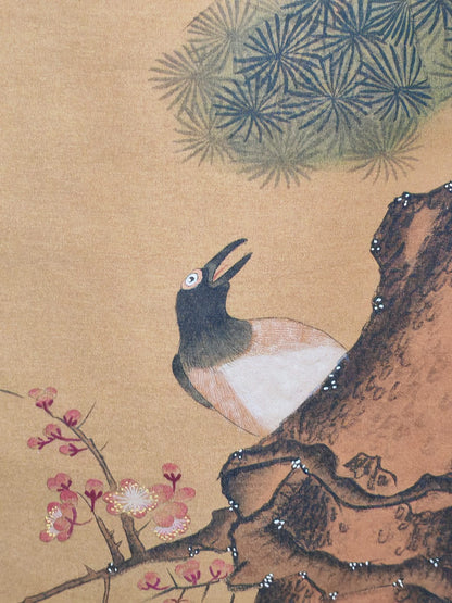 呂紀中堂四喜圖