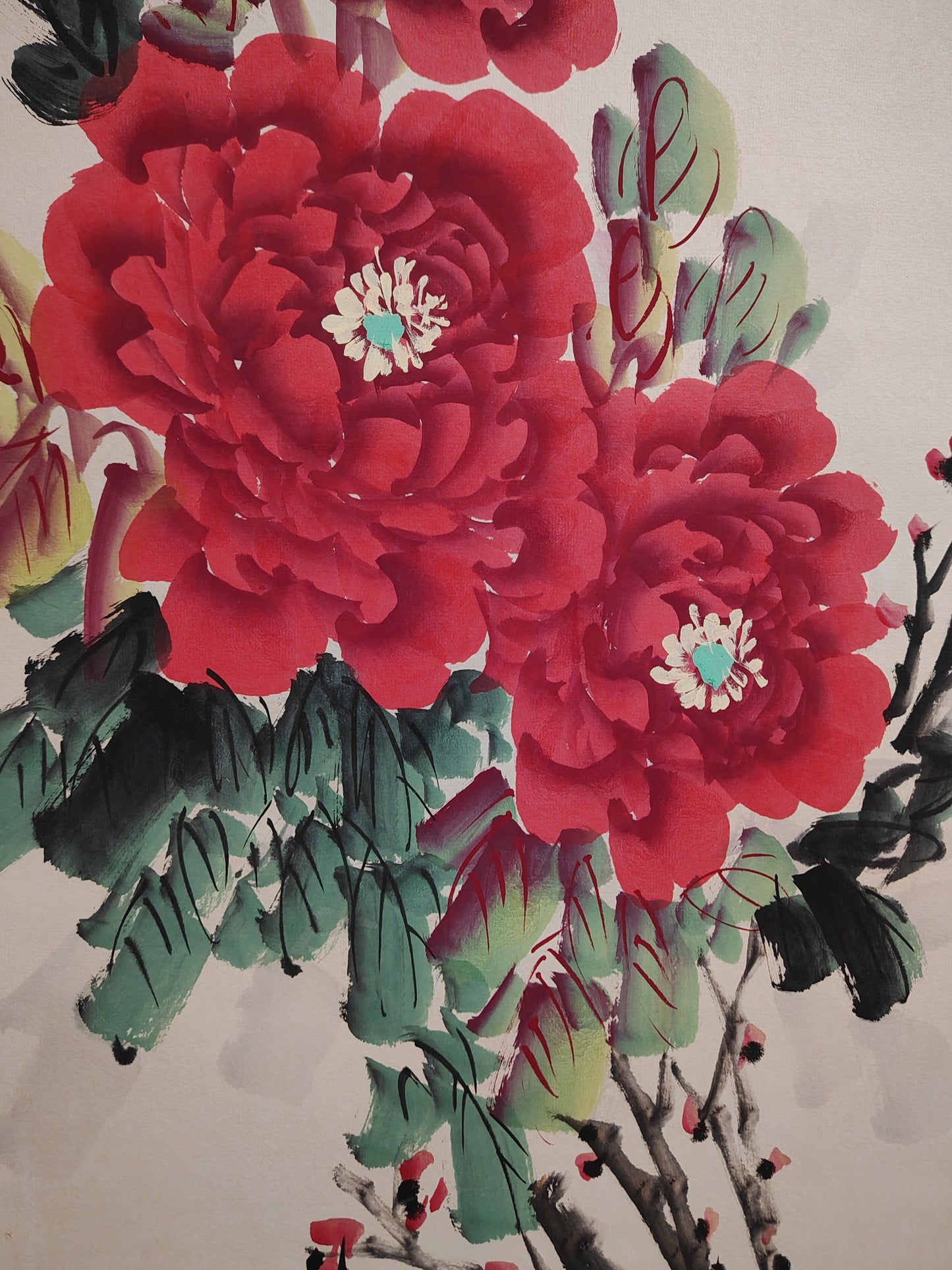 王雪濤中堂牡丹畫