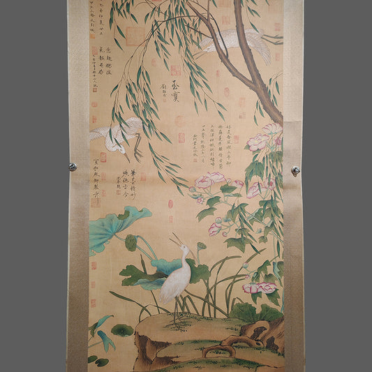 趙佶中堂花鳥畫